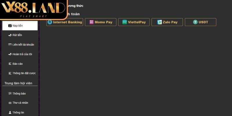 Nạp Tiền VX88 Bước Đi Đầu Tiên Chinh Phục Giải Trí Đỉnh Cao 1 Các lựa chọn nạp tiền VX88 đa dạng